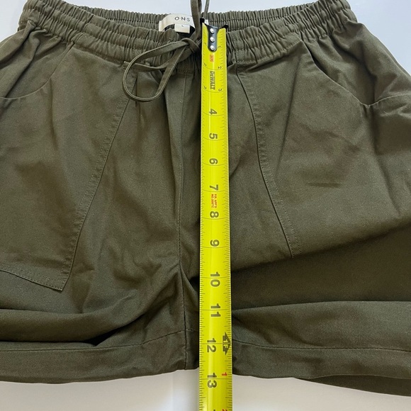 O.N.S. ONS One Nice Shop Cropped Pants Cotton Green Size Large - Picture 5 of 9